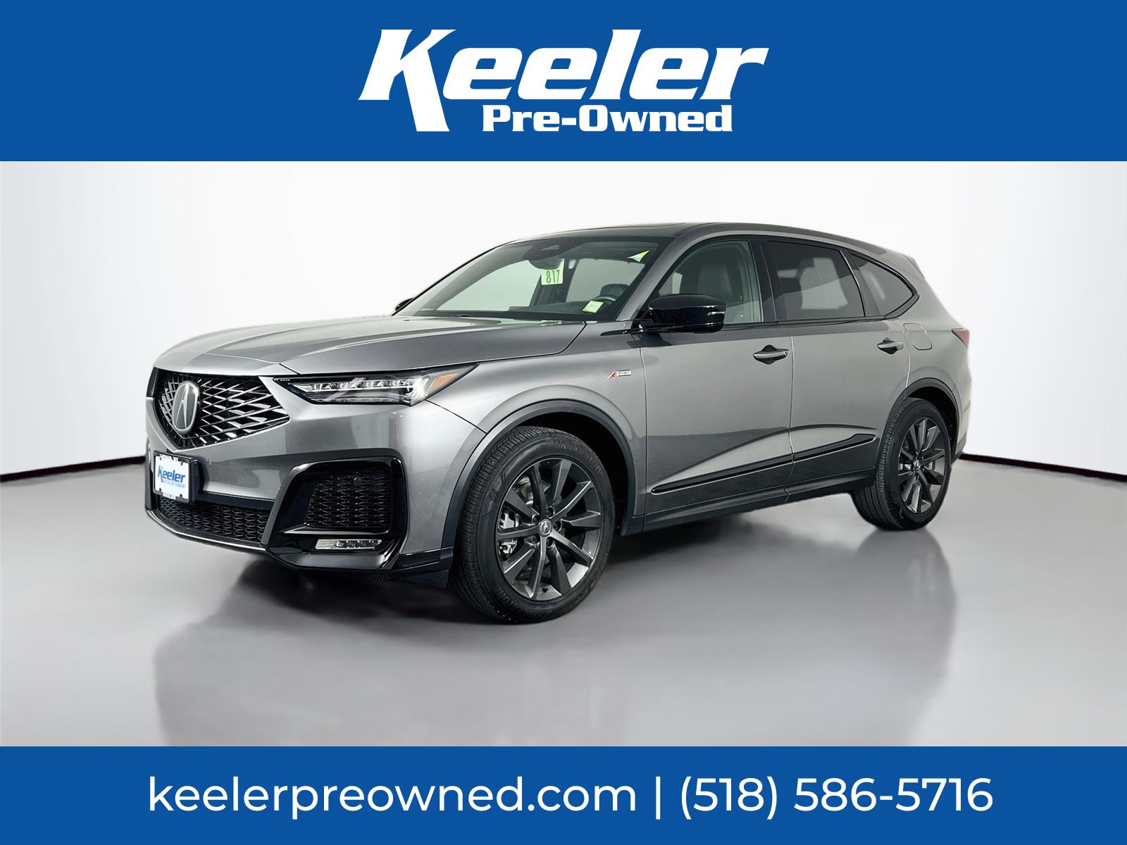 Liquid Carbon Metallic 2025 Acura MDX SUV / Crossover All-Wheel Drive Automatic
