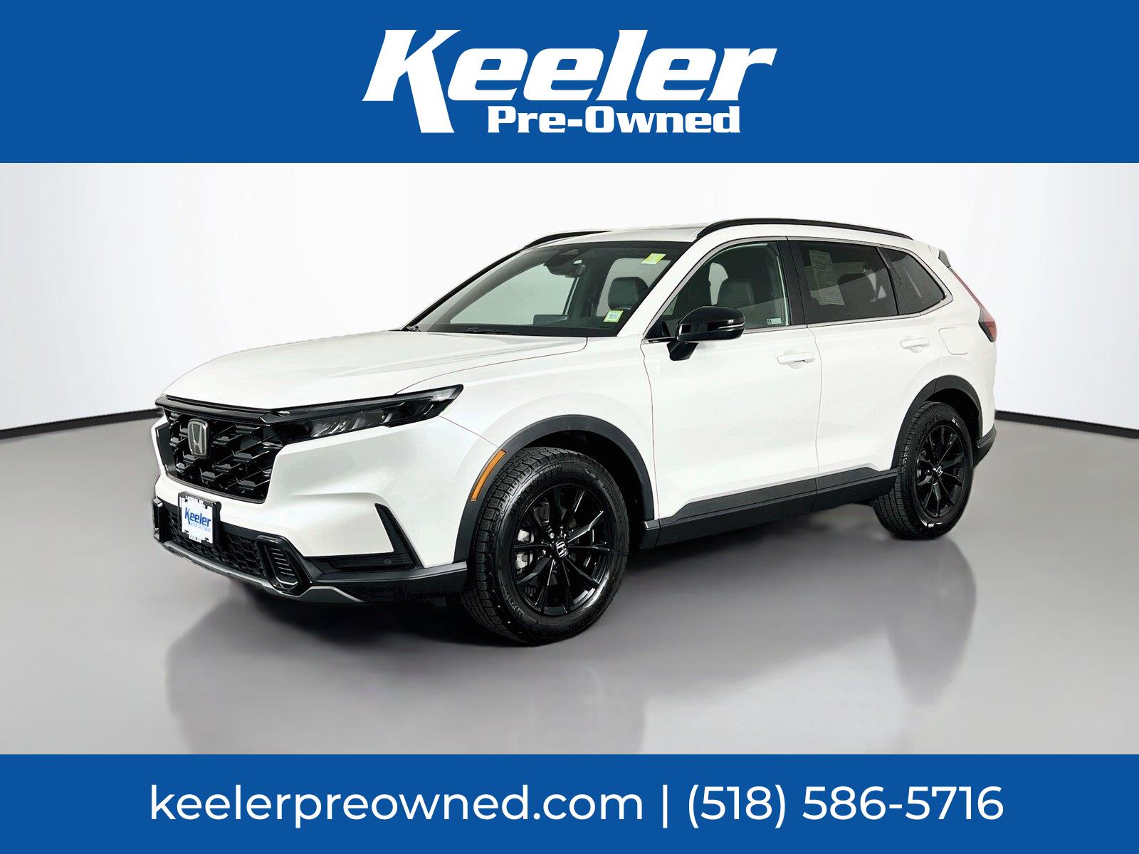 Platinum White Pearl 2024 Honda CR-V Hybrid SUV / Crossover All-Wheel Drive Continuously Variable Transmission