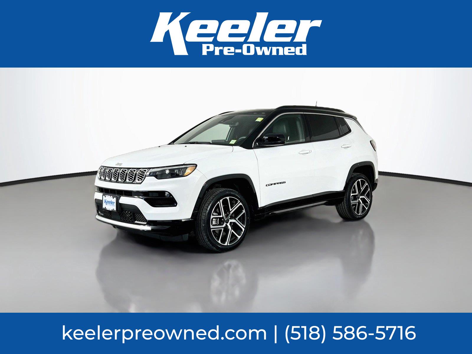Bright White Clearcoat 2025 Jeep Compass SUV / Crossover Four-Wheel Drive 8-Speed Automatic