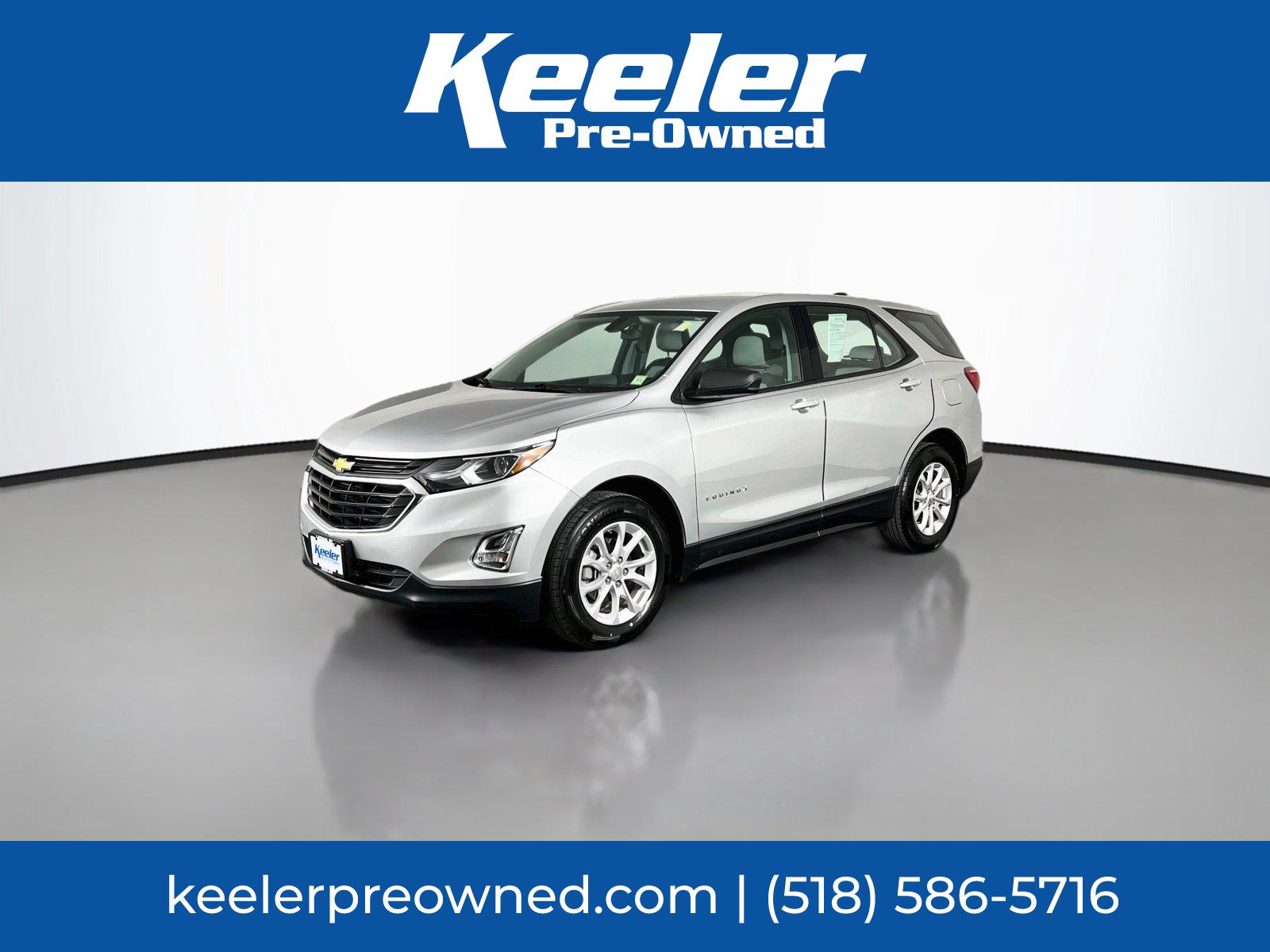 Silver Ice Metallic 2018 Chevrolet Equinox SUV / Crossover Front-Wheel Drive 6-Speed Automatic Overdrive