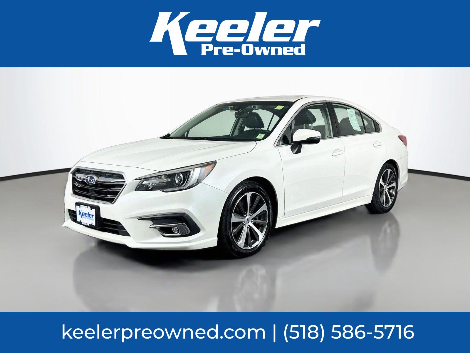 Crystal White Pearl 2019 Subaru Legacy Sedan All-Wheel Drive Continuously Variable Transmission