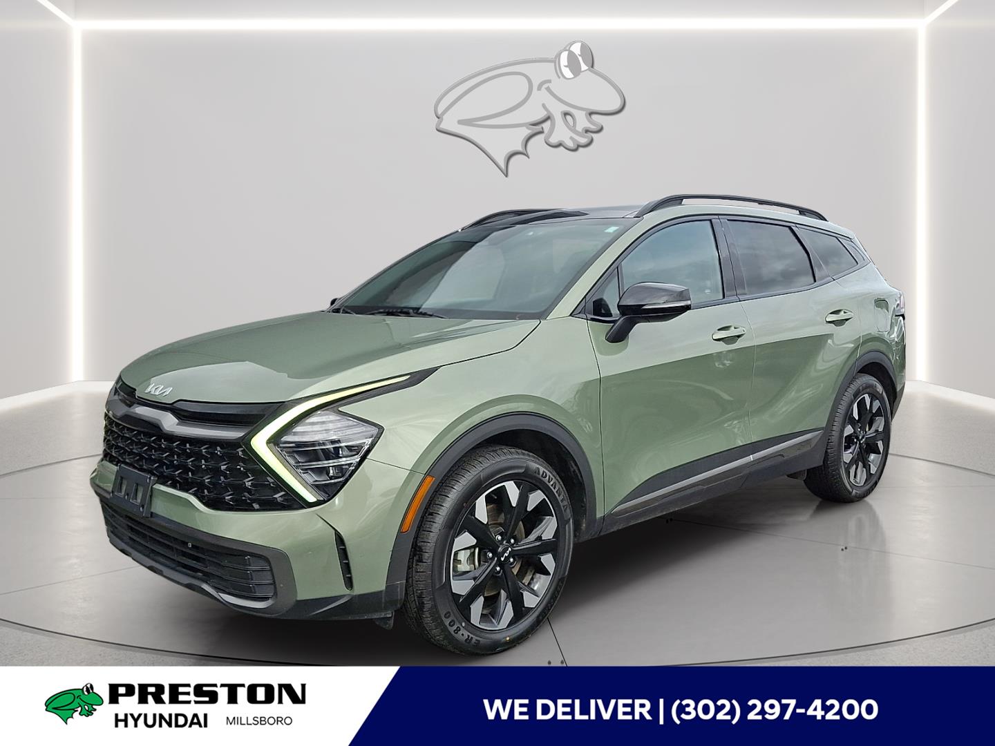 Jungle Green 2024 Kia Sportage Hybrid Plug-In X-Line AWD SUV / Crossover All-Wheel Drive 6-Speed Automatic