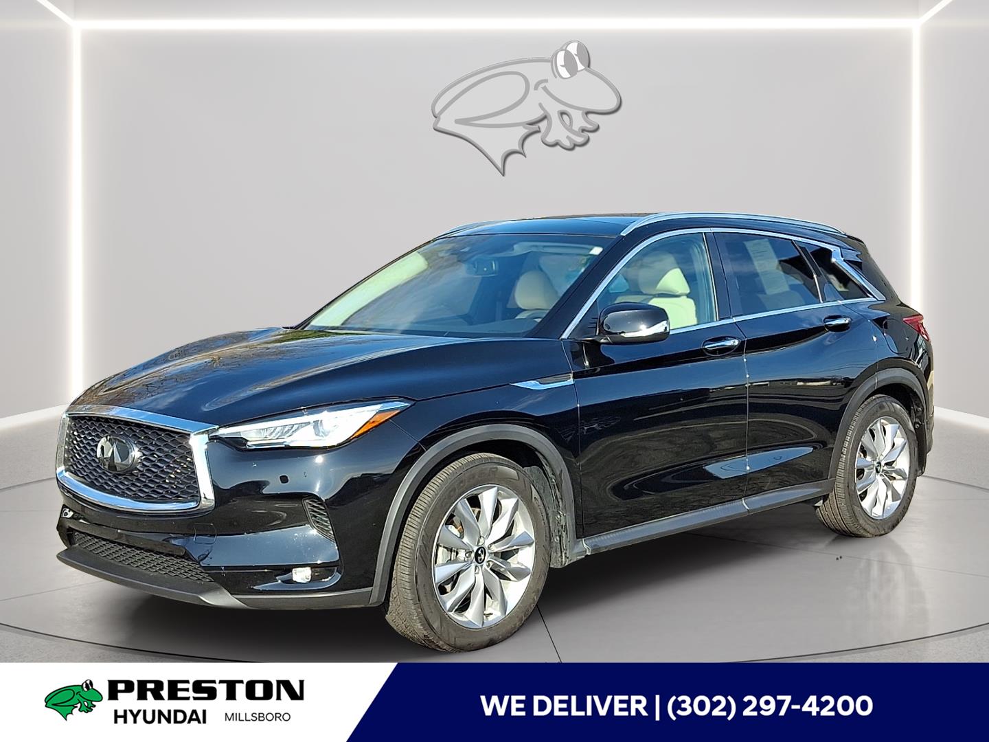 Black Obsidian 2020 INFINITI QX50 Luxe AWD SUV / Crossover All-Wheel Drive Continuously Variable Transmission