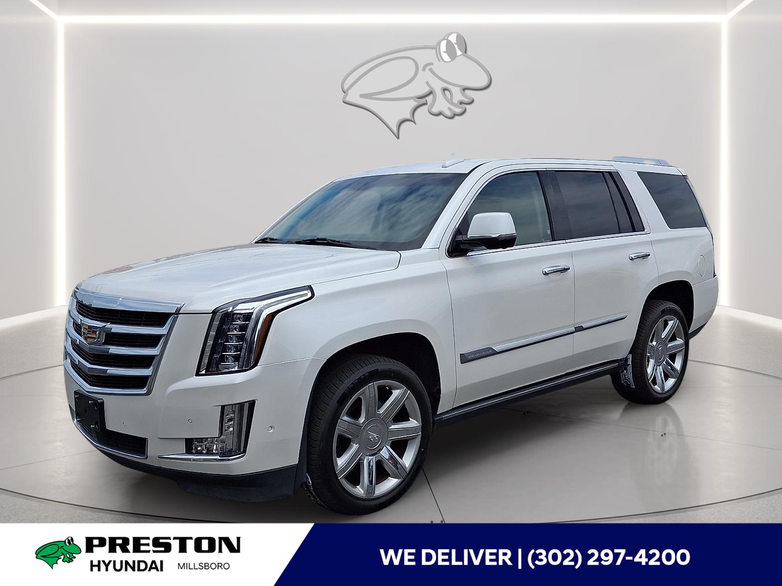 Crystal White Tricoat 2018 Cadillac Escalade Premium Luxury 4WD SUV / Crossover Four-Wheel Drive Automatic