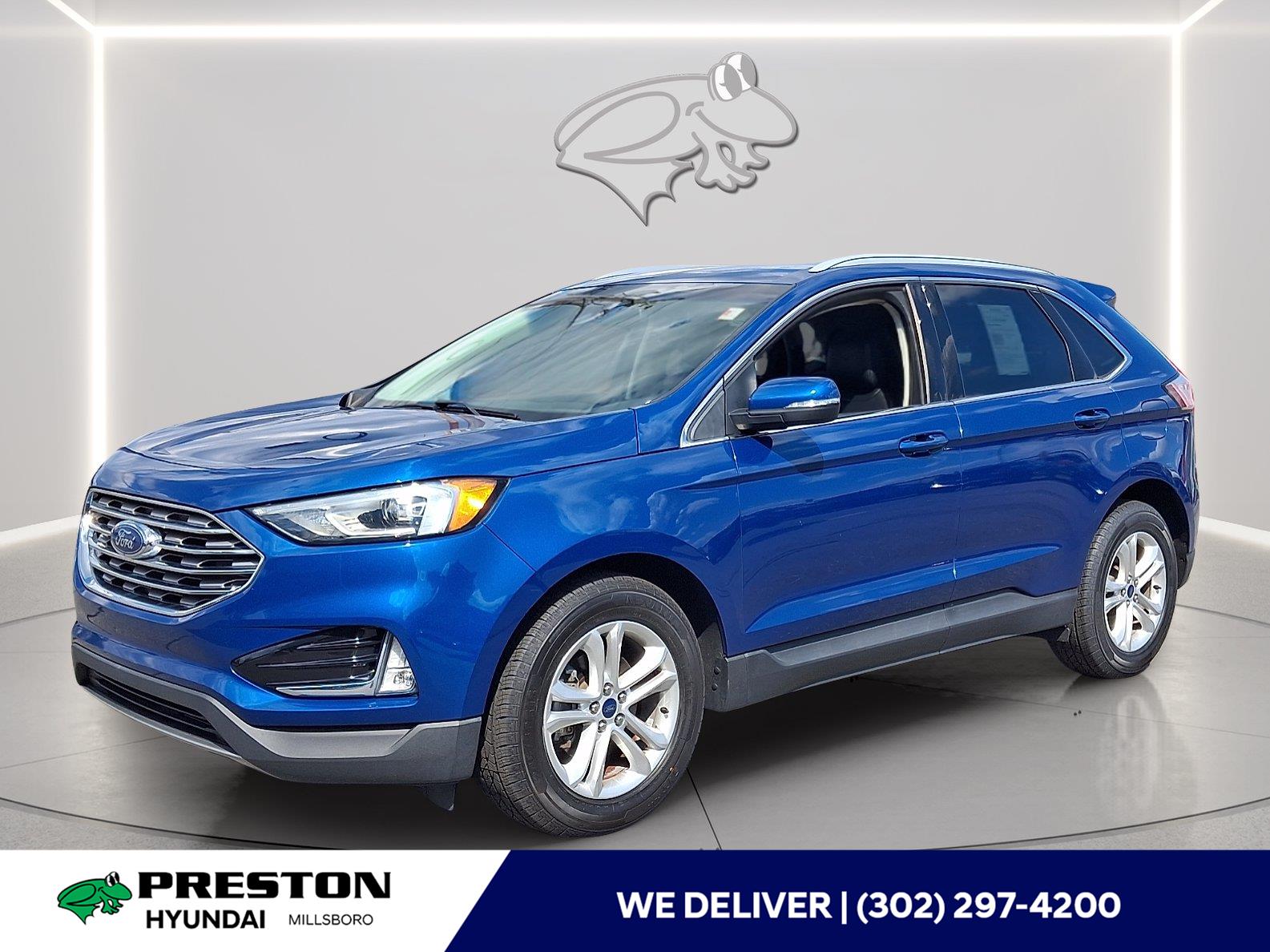 Atlas Blue 2020 Ford Edge SUV / Crossover Front-Wheel Drive 8-Speed Automatic