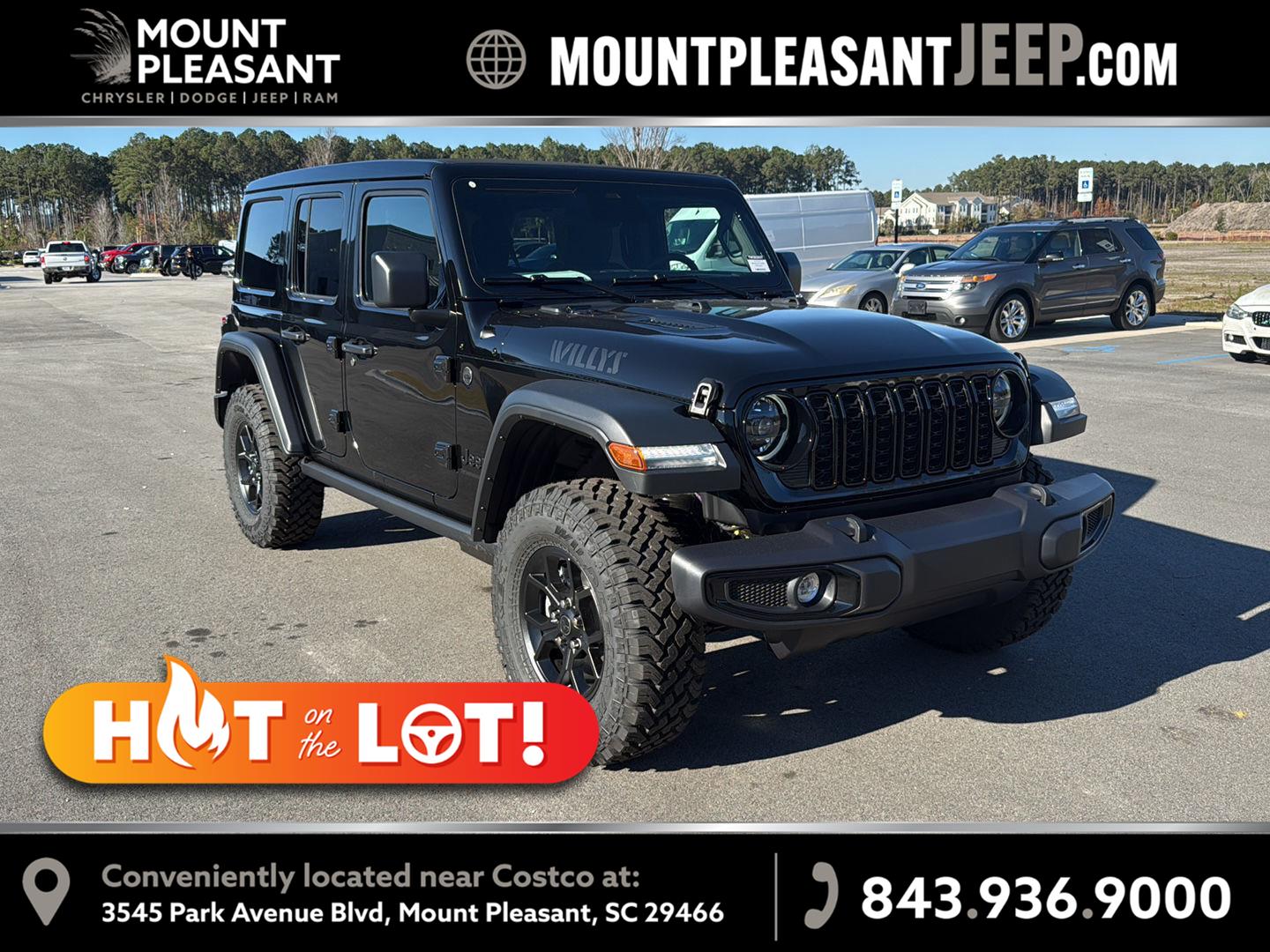 Black Clearcoat 2026 Jeep Wrangler SUV / Crossover Four-Wheel Drive 8-Speed Automatic
