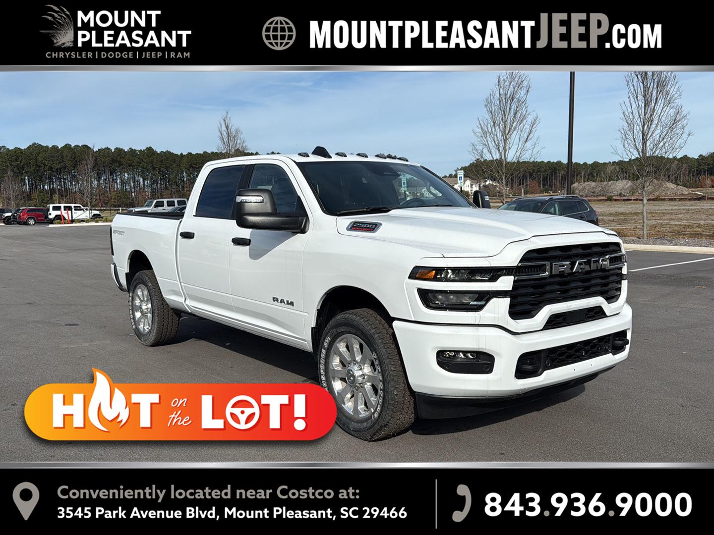 Bright White Clearcoat 2026 RAM 2500 Pickup Truck 4X2 8-Speed Automatic