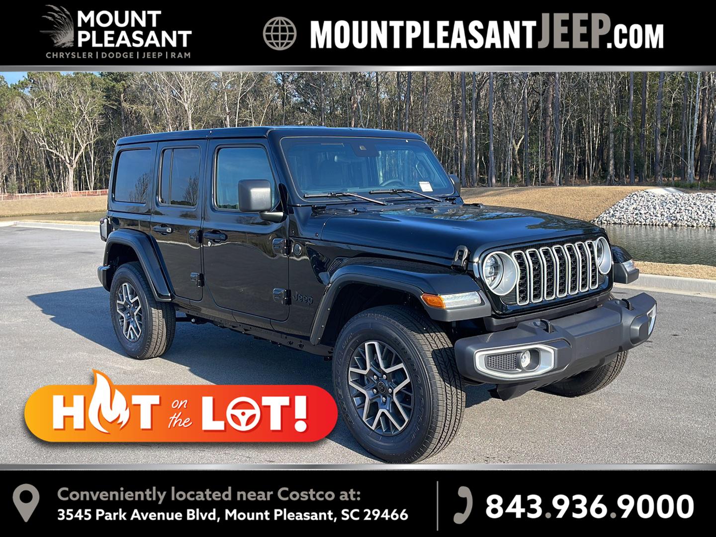 Black Clearcoat 2025 Jeep Wrangler SUV / Crossover Four-Wheel Drive 8-Speed Automatic