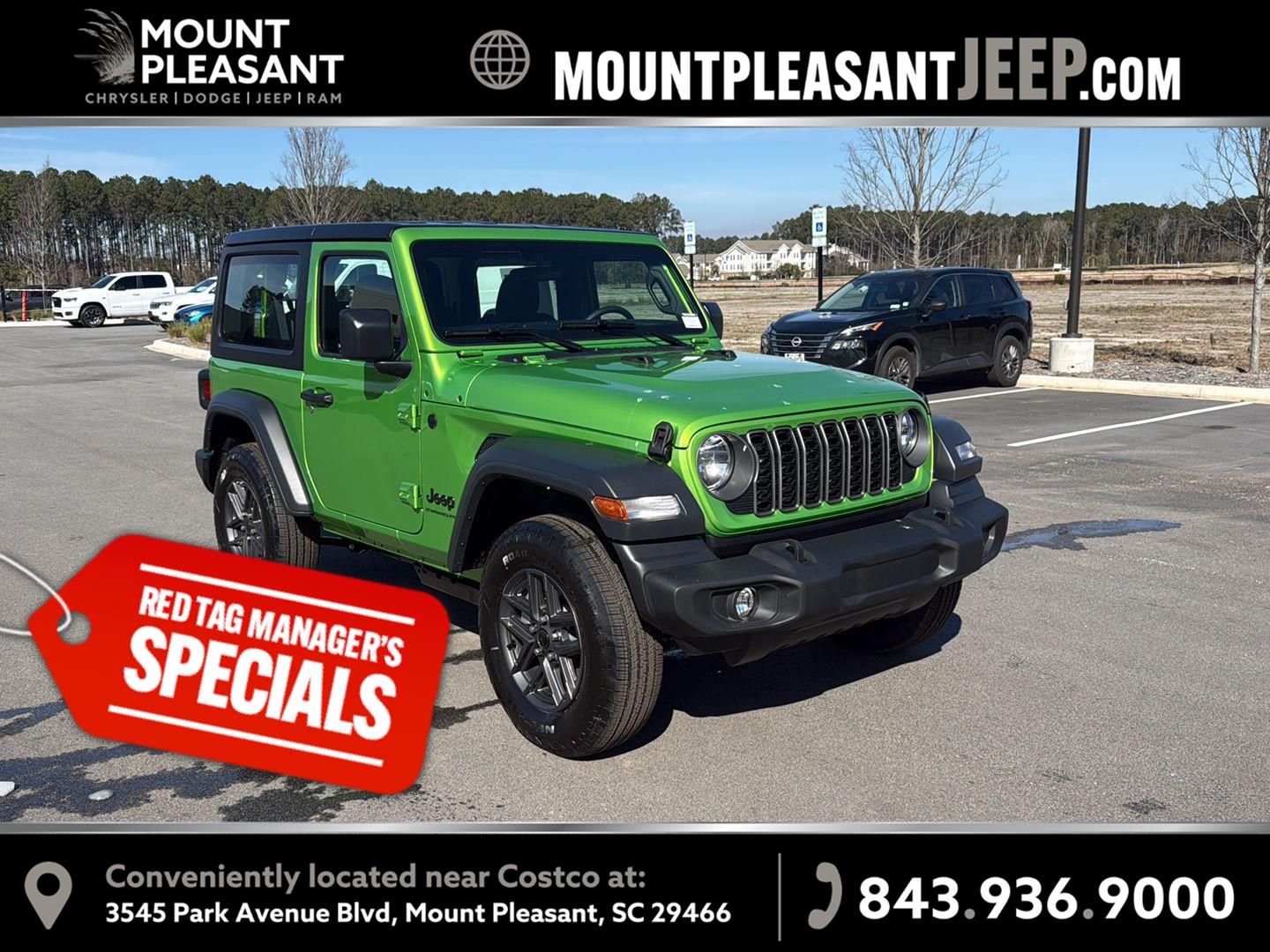 Mojito Clearcoat 2026 Jeep Wrangler SUV / Crossover Four-Wheel Drive 8-Speed Automatic