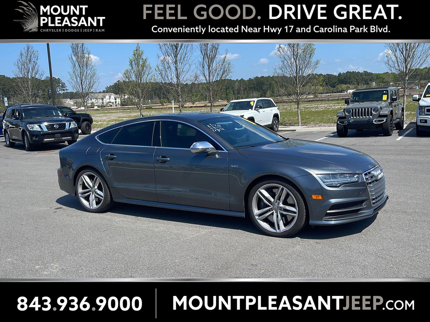 Daytona Gray Pearl Effect 2018 Audi S7 4.0T quattro Premium Plus AWD Sedan All-Wheel Drive Automatic