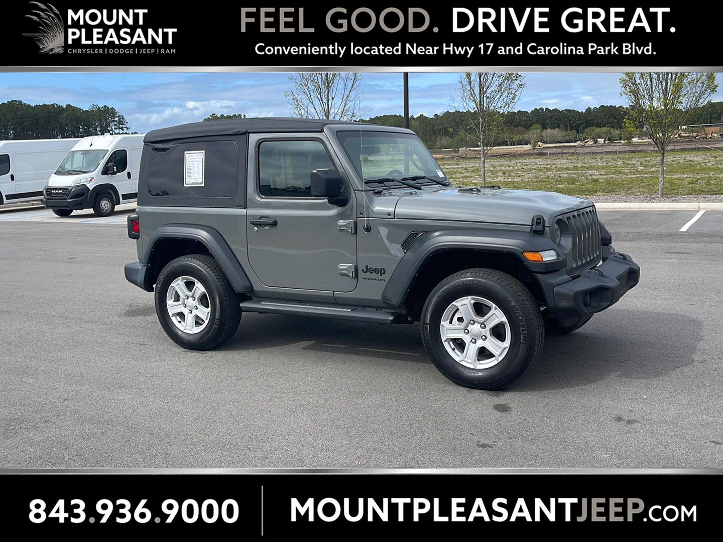 2022 Jeep Wrangler Sport S 4WD Gris (Sting-Gray Clearcoat) SUV/Crossover Todo terreno 8 velocidades Automática