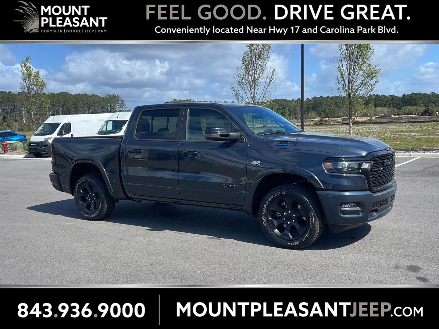 Forged Blue Metallic 2026 RAM 1500 Big Horn Crew Cab 4WD Pickup Truck Four-Wheel Drive 8-Speed Automatic