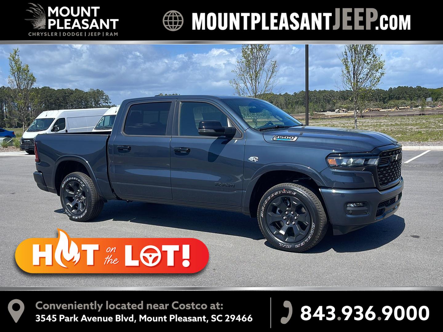 Forged Blue Metallic 2026 RAM 1500 Pickup Truck Four-Wheel Drive 8-Speed Automatic