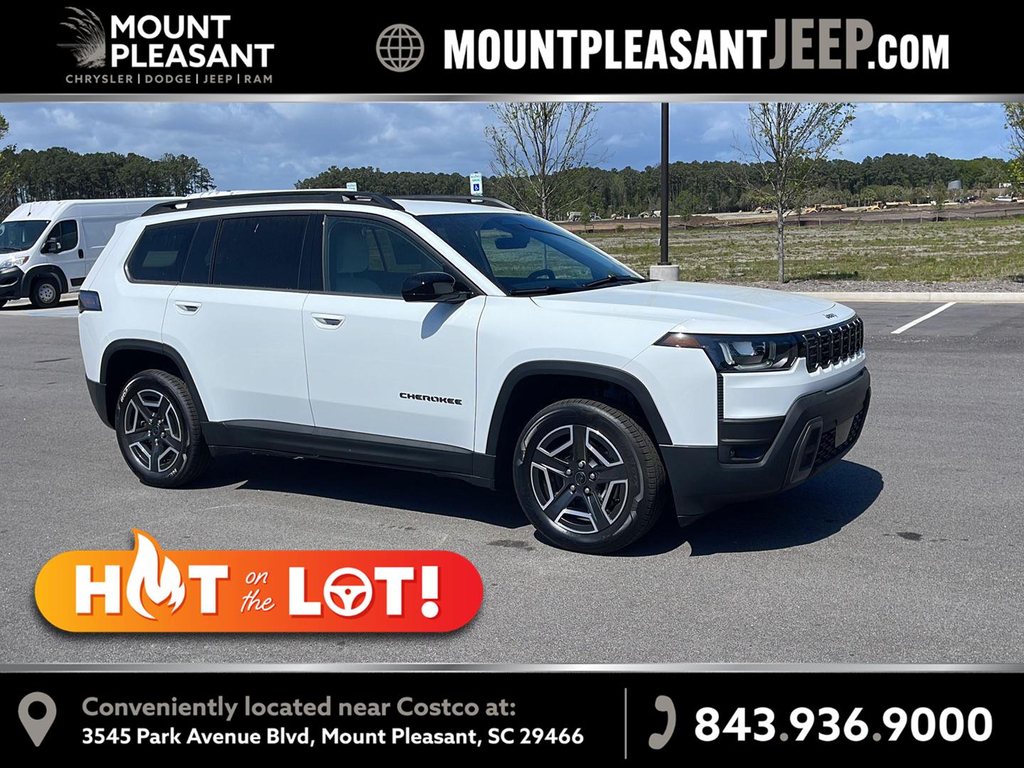 Bright White Clearcoat 2026 Jeep Cherokee SUV / Crossover Four-Wheel Drive Automatic