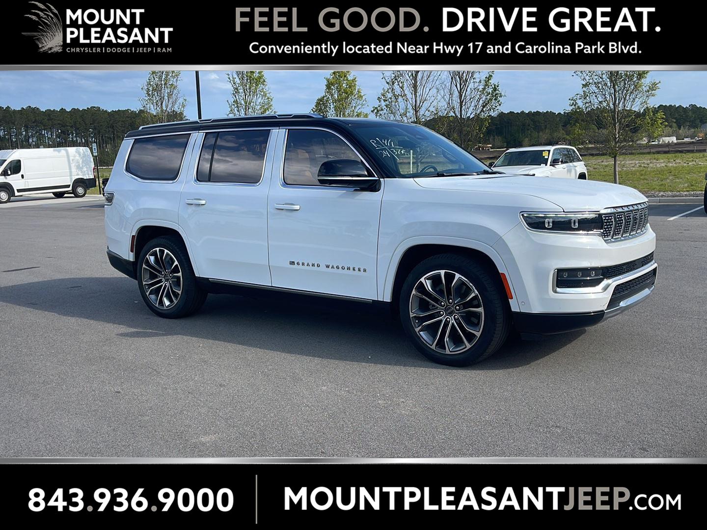 Bright White Clearcoat 2024 Jeep Grand Wagoneer Series III 4WD SUV / Crossover Four-Wheel Drive 8-Speed Automatic