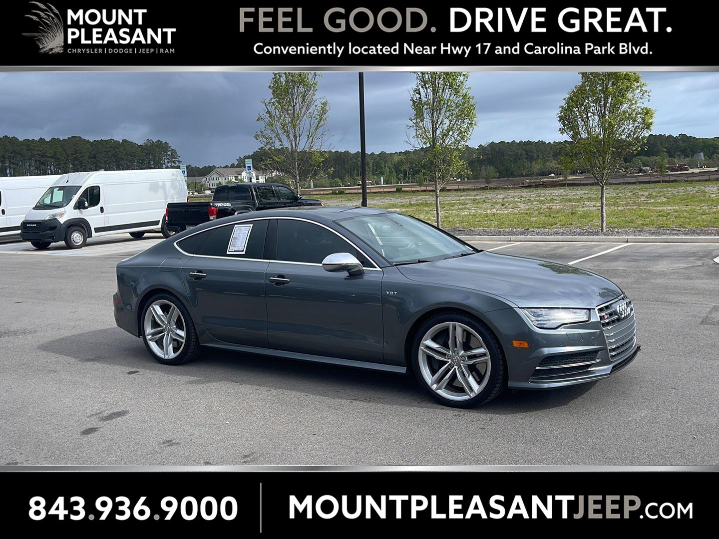 Daytona Gray Pearl Effect 2018 Audi S7 4.0T quattro Premium Plus AWD Sedan All-Wheel Drive Automatic