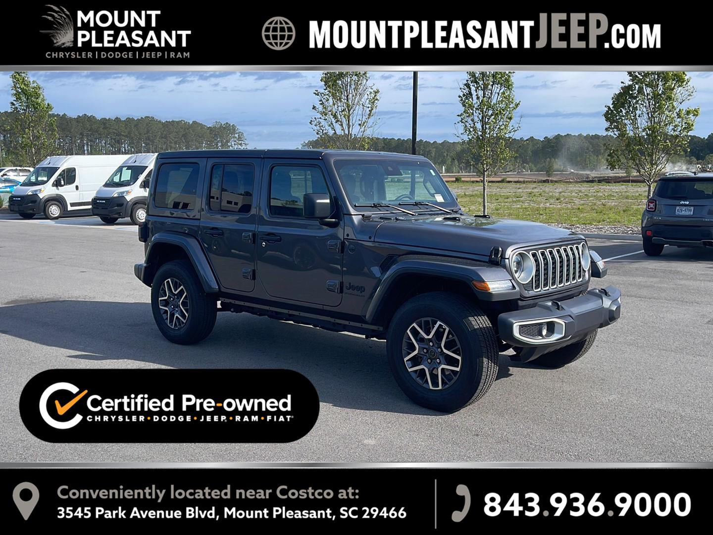 Gray (Granite Crystal Metallic Clearcoat) 2025 Jeep Wrangler SUV / Crossover Four-Wheel Drive 8-Speed Automatic