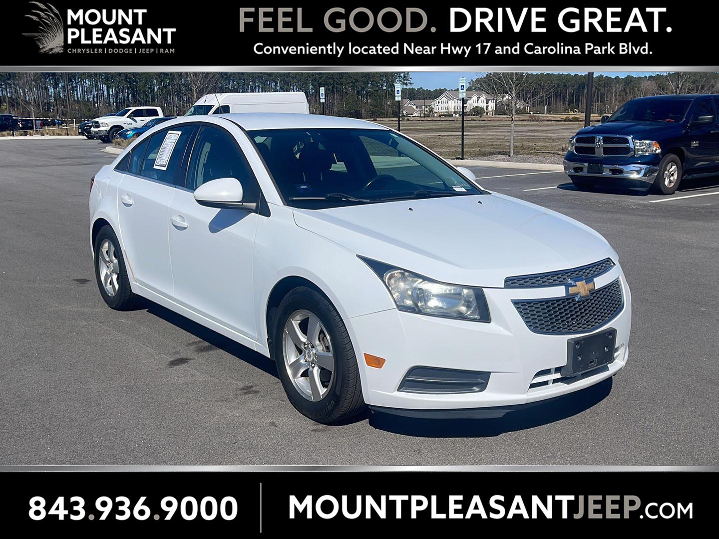 Summit White 2013 Chevrolet Cruze 1LT Sedan FWD Sedan Front-Wheel Drive 6-Speed Automatic Overdrive