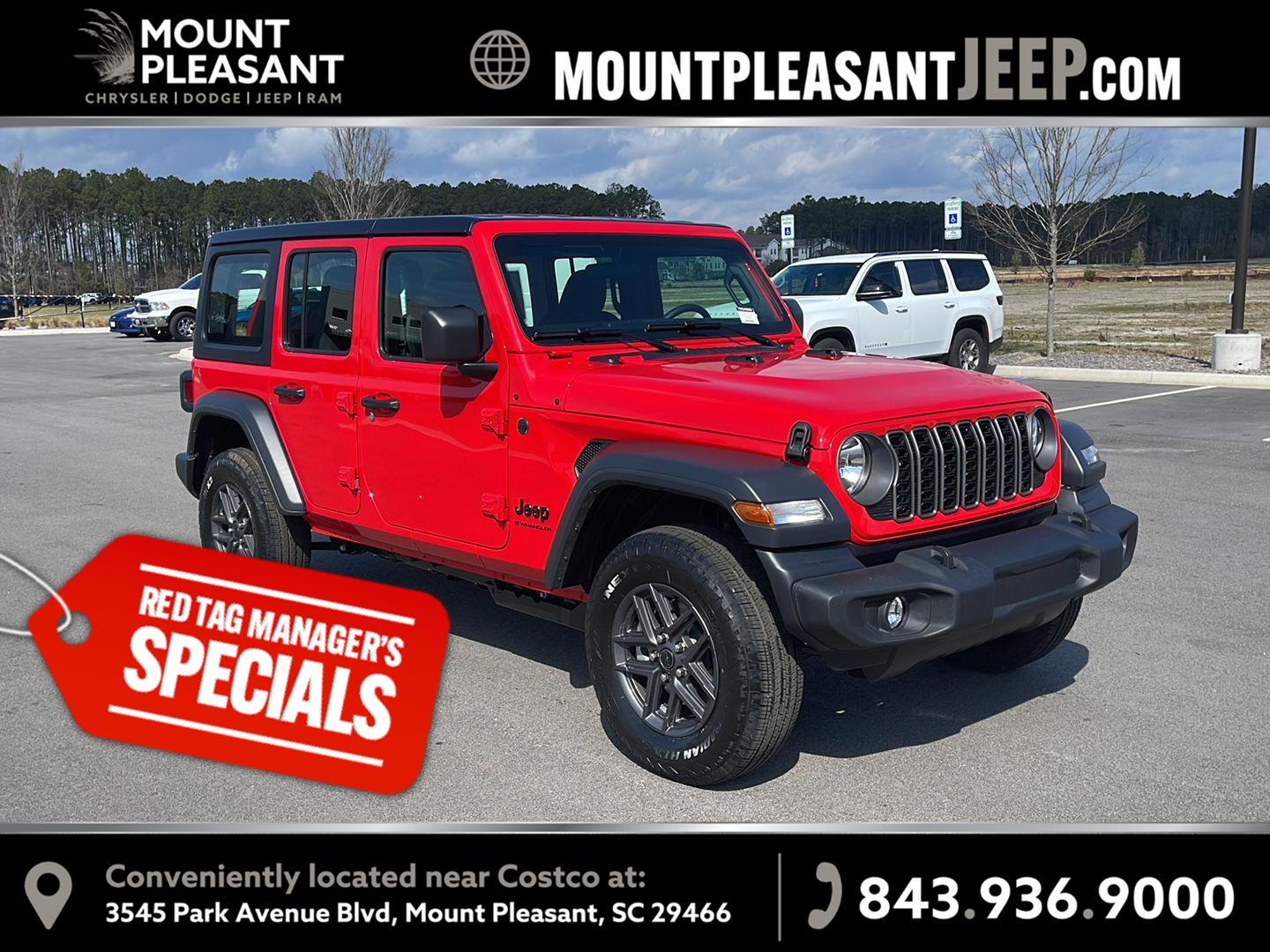 Firecracker Red Clearcoat 2026 Jeep Wrangler SUV / Crossover Four-Wheel Drive 8-Speed Automatic