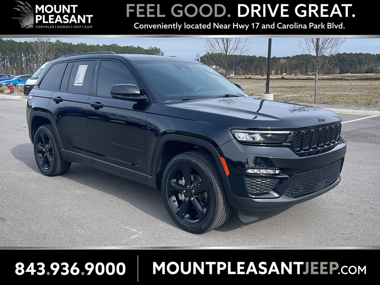 Diamond Black Crystal Pearlcoat 2023 Jeep Grand Cherokee Limited 4WD SUV / Crossover Four-Wheel Drive 8-Speed Automatic