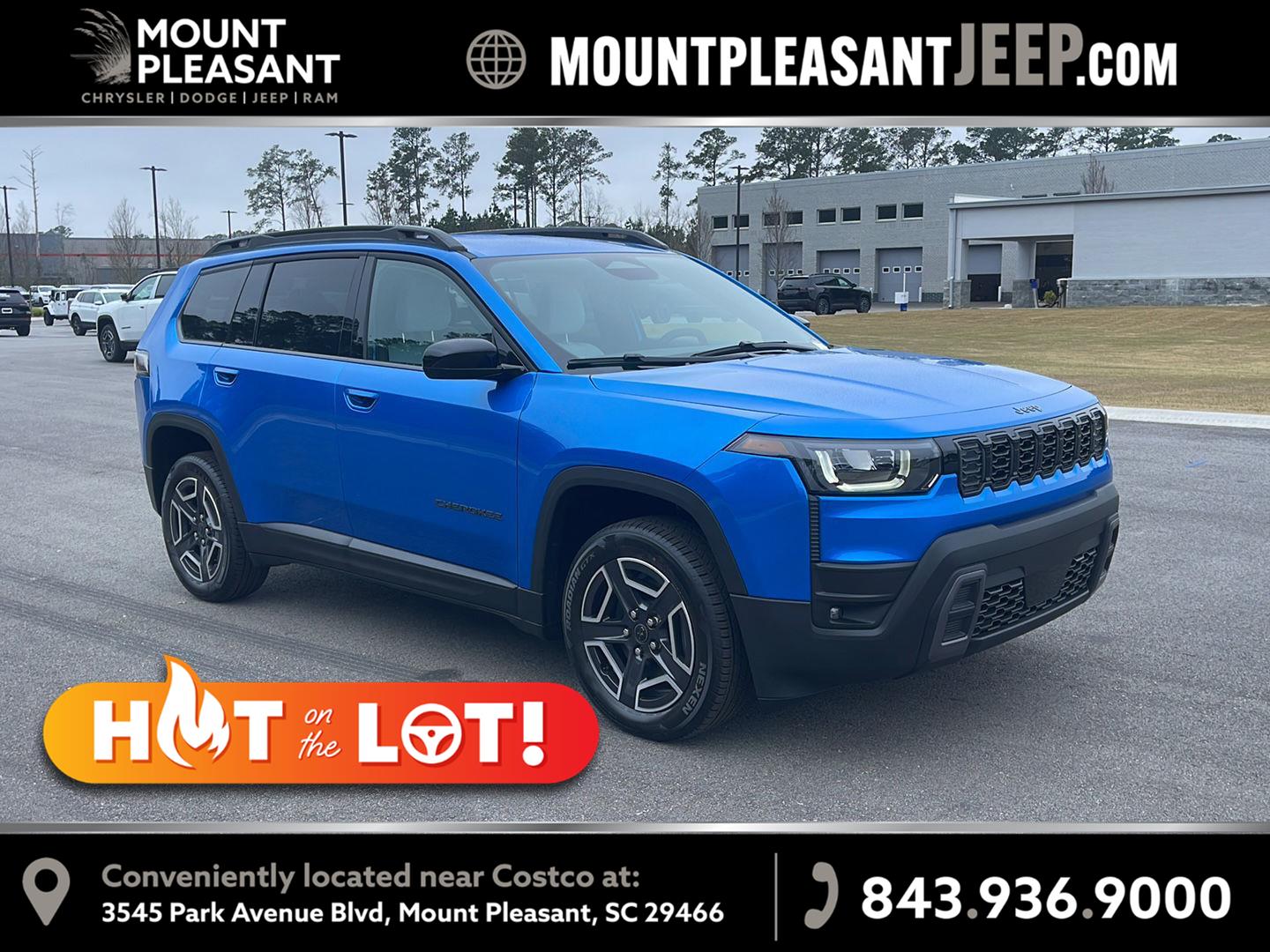 Hydro Blue Pearlcoat 2026 Jeep Cherokee SUV / Crossover Four-Wheel Drive Automatic