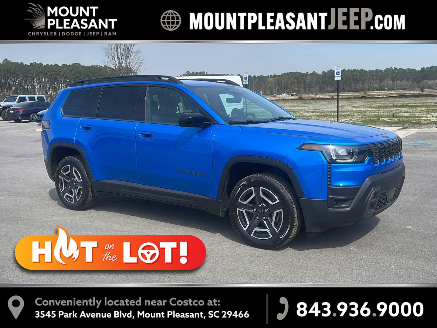 Hydro Blue Pearlcoat 2026 Jeep Cherokee SUV / Crossover Four-Wheel Drive Automatic