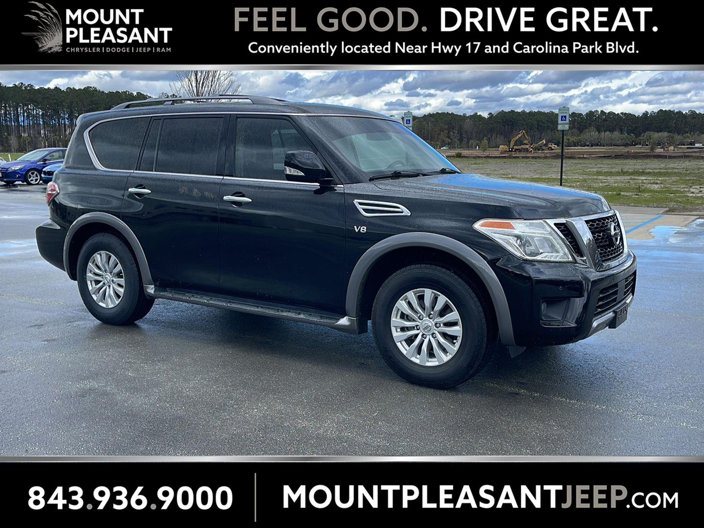 Super Black 2019 Nissan Armada SV RWD SUV / Crossover 4X2