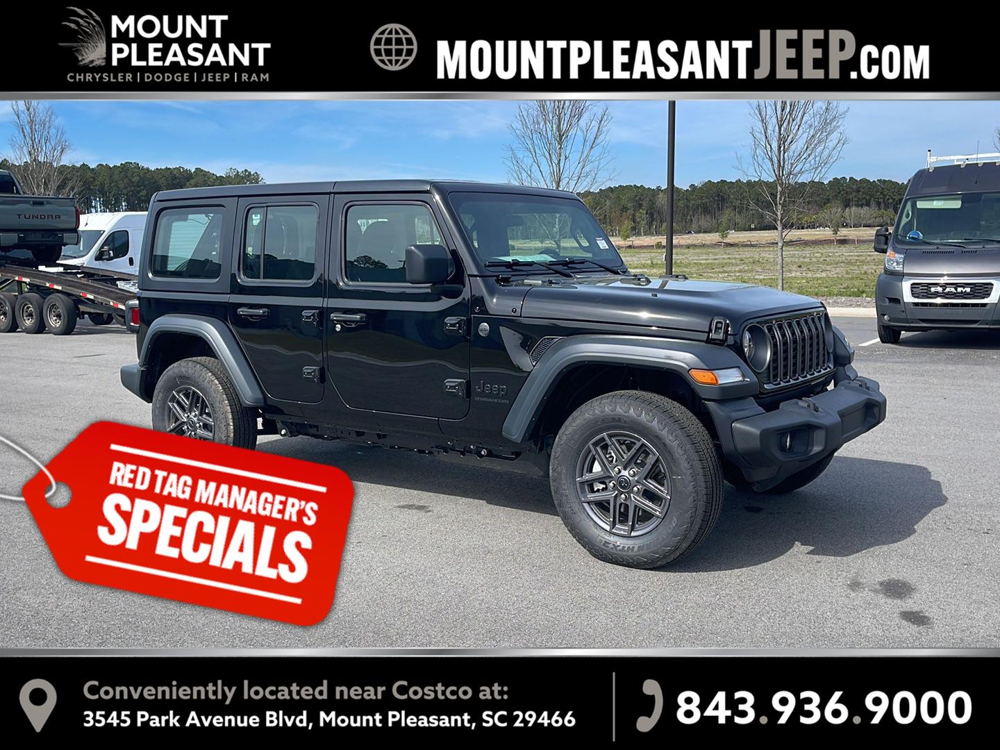 Black Clearcoat 2026 Jeep Wrangler SUV / Crossover Four-Wheel Drive 8-Speed Automatic