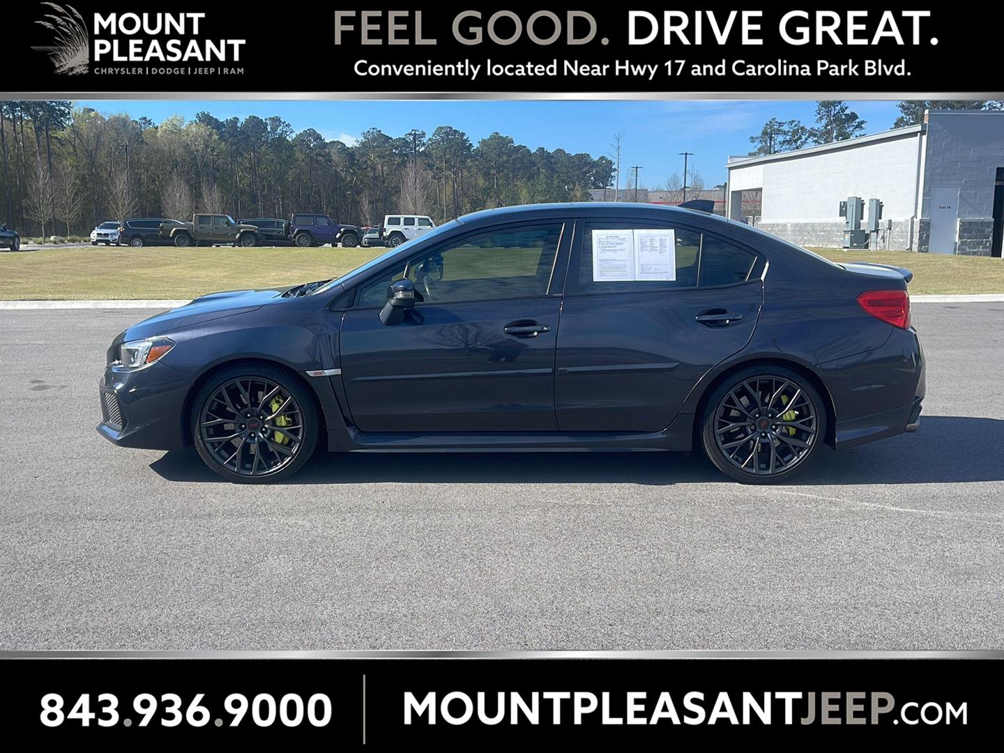 2018 Subaru WRX STI Limited AWD with Low Profile Spoiler