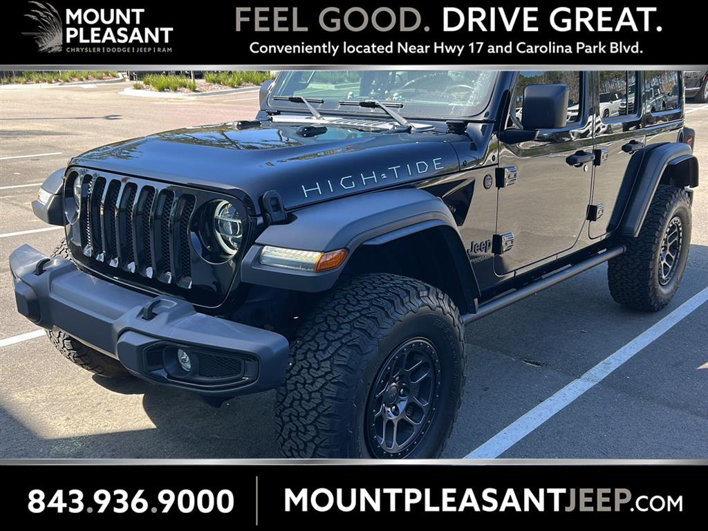 Black Clearcoat 2022 Jeep Wrangler Unlimited High Tide 4WD SUV / Crossover Four-Wheel Drive 8-Speed Automatic