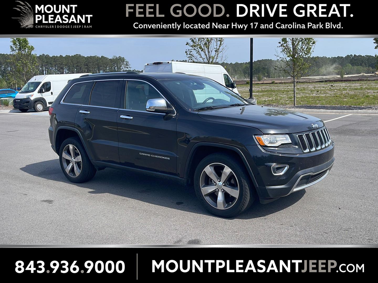 Brilliant Black Crystal Pearlcoat 2015 Jeep Grand Cherokee Limited 4WD SUV / Crossover Four-Wheel Drive 8-Speed Automatic