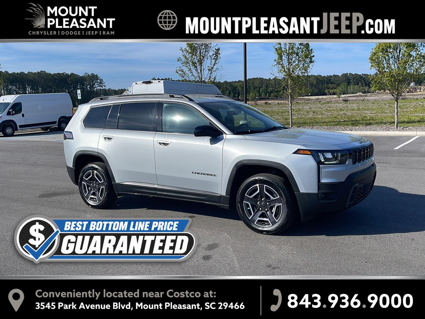 Silver Zynith Clearcoat 2026 Jeep Cherokee SUV / Crossover Four-Wheel Drive Automatic
