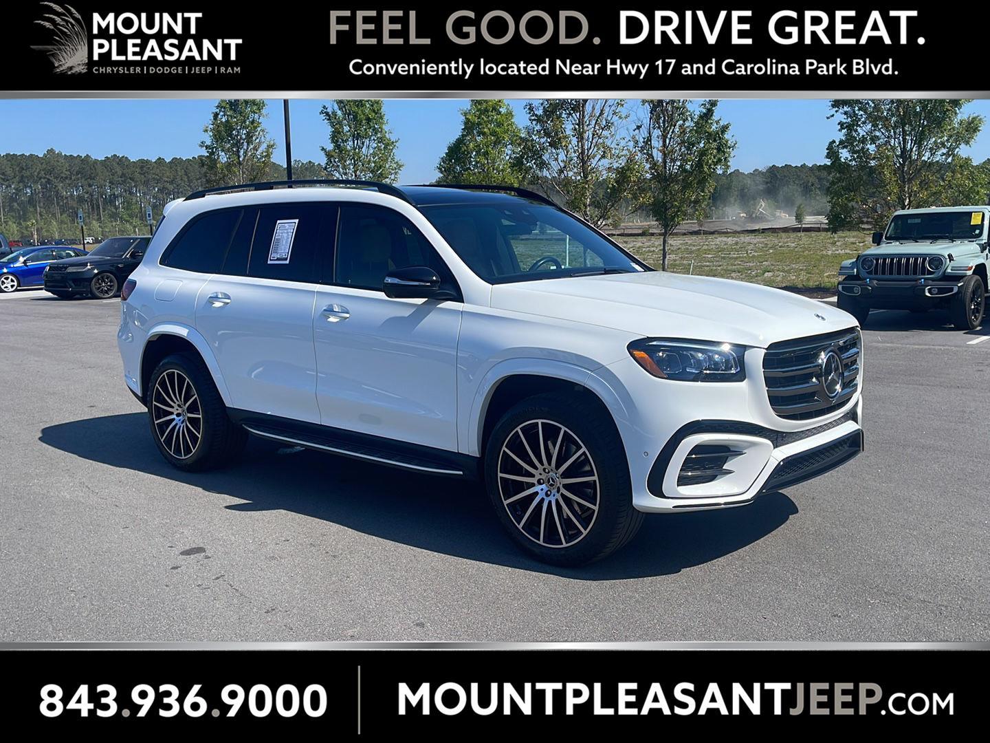 Polar White 2025 Mercedes-Benz GLS 450 4MATIC SUV / Crossover All-Wheel Drive Automatic