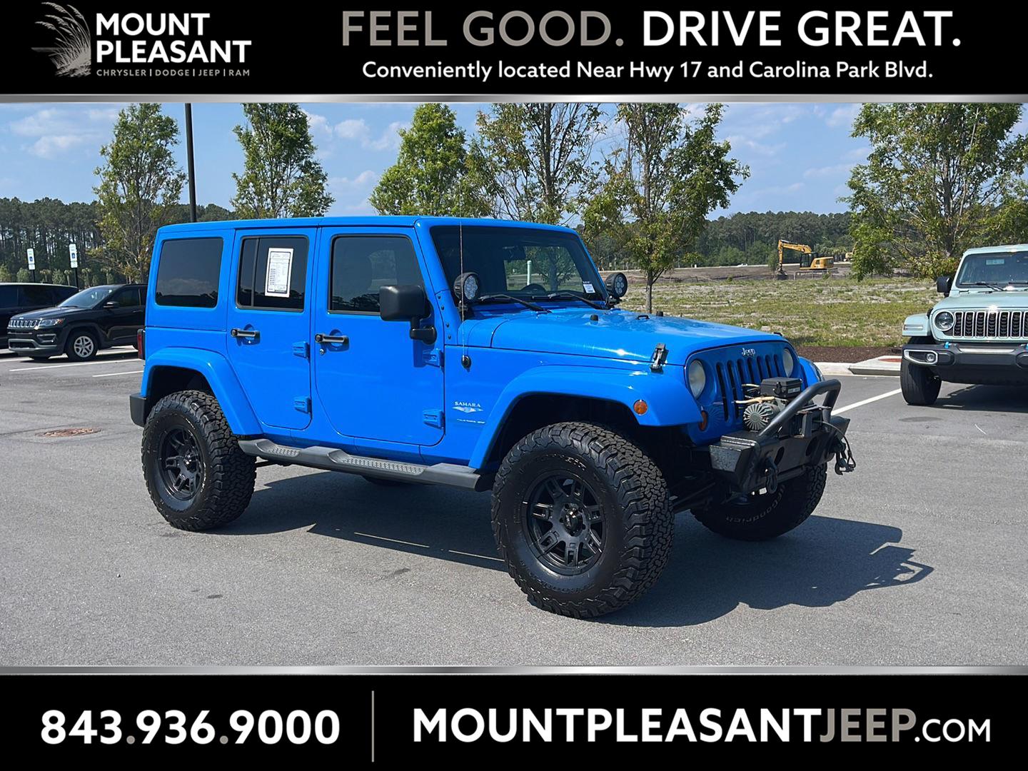Cosmos Blue 2011 Jeep Wrangler Unlimited Sahara 4WD SUV / Crossover Four-Wheel Drive 6-Speed Manual