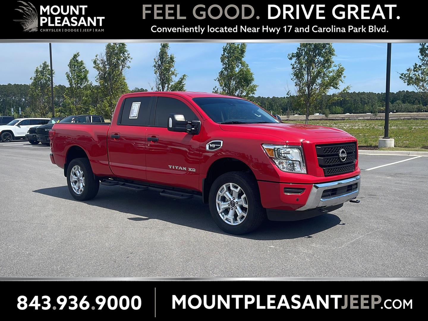 Red Alert 2024 Nissan Titan Pickup Truck Automatic