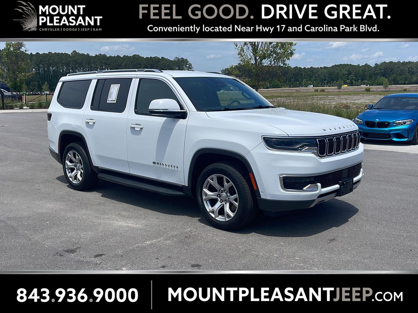 Bright White Clearcoat 2022 Jeep Wagoneer Series II 4WD SUV / Crossover Four-Wheel Drive 8-Speed Automatic