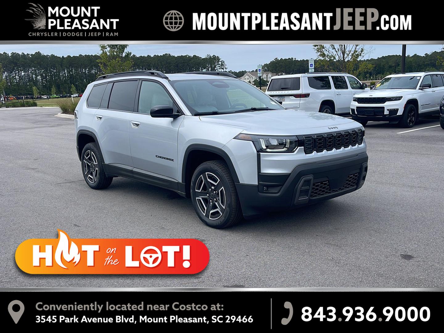 Silver Zynith Clearcoat 2026 Jeep Cherokee SUV / Crossover Four-Wheel Drive Automatic