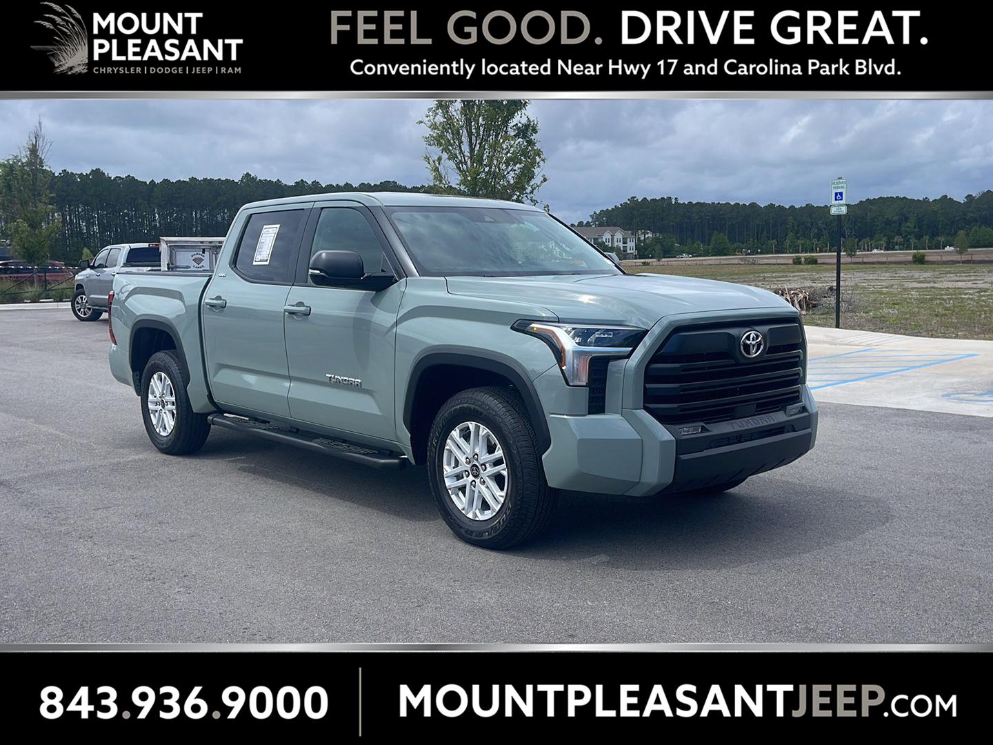 Lunar Rock 2024 Toyota Tundra SR5 CrewMax Cab RWD Pickup Truck 4X2 Automatic