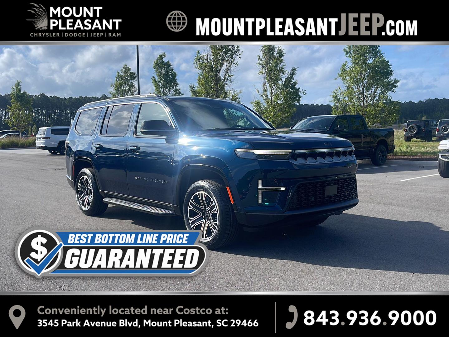 Fathom Blue Pearlcoat 2026 Jeep Grand Wagoneer SUV / Crossover 4X2 8-Speed Automatic
