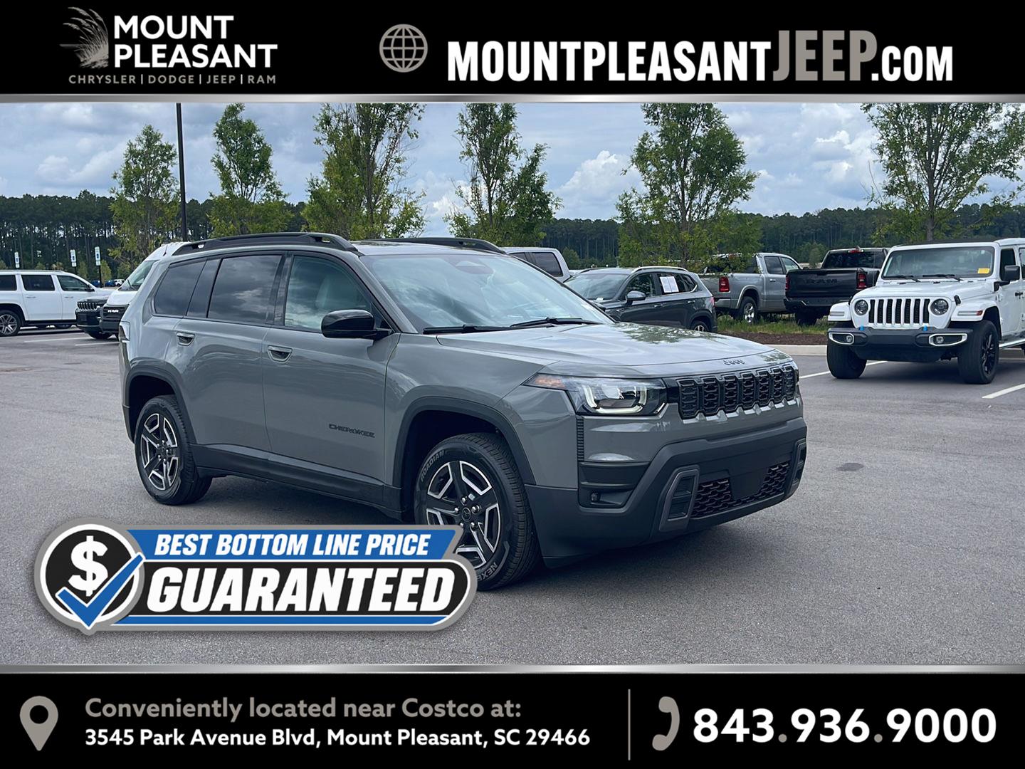 Sting-Gray Clearcoat 2026 Jeep Cherokee SUV / Crossover Four-Wheel Drive Automatic