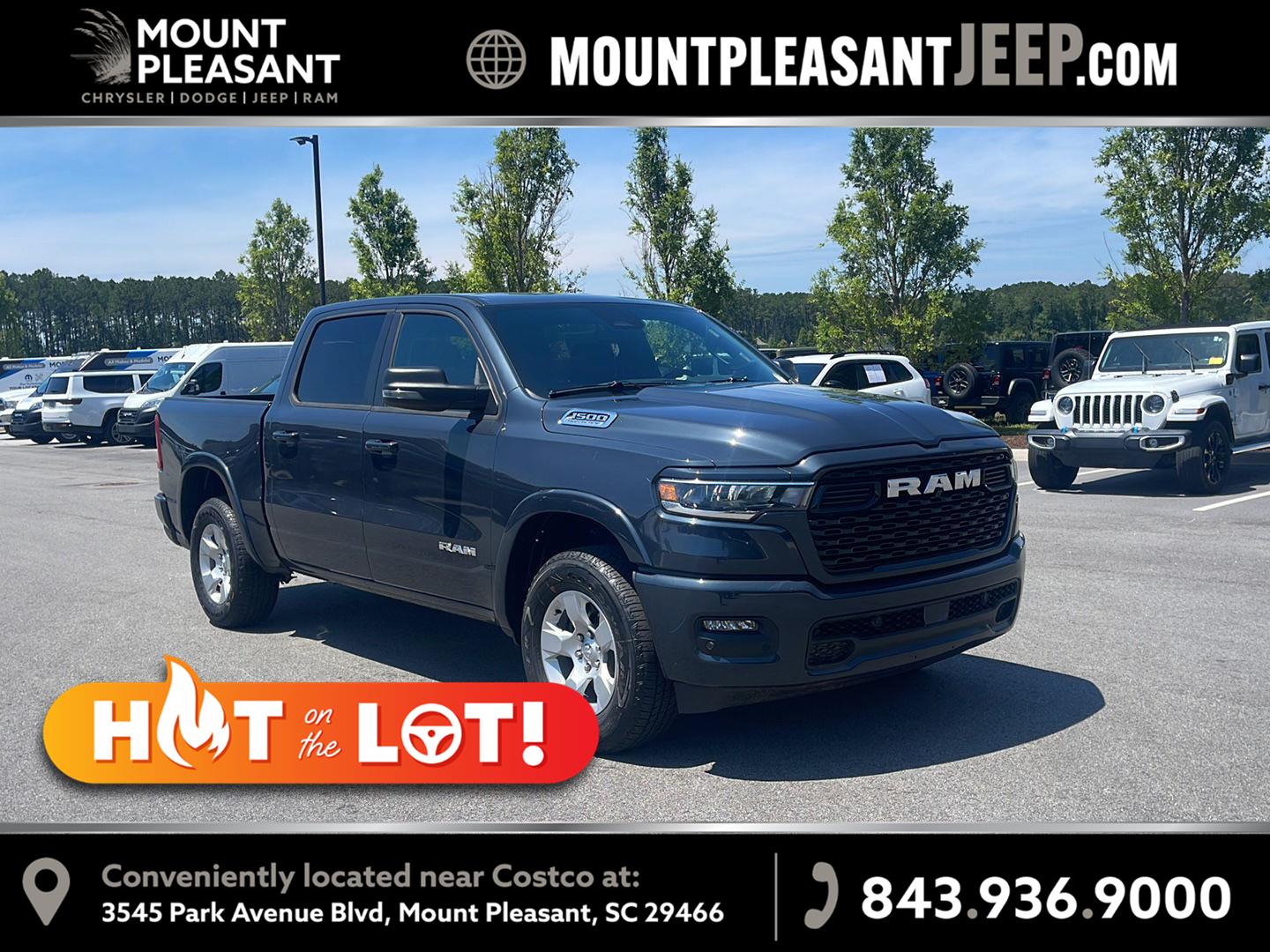 Forged Blue Metallic 2026 RAM 1500 Pickup Truck Four-Wheel Drive 8-Speed Automatic
