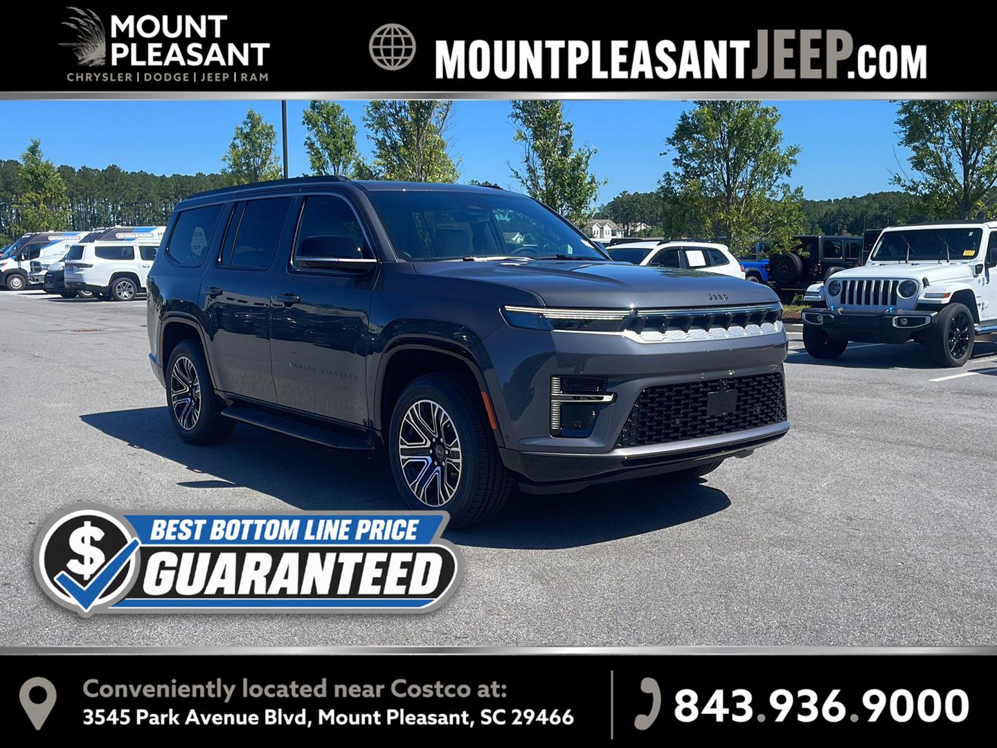 Baltic Gray Metallic Clearcoat 2026 Jeep Grand Wagoneer SUV / Crossover 4X2 8-Speed Automatic
