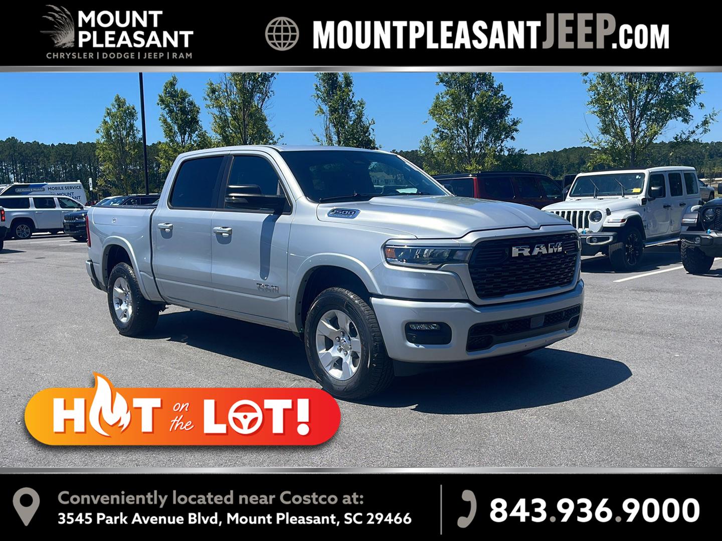 Silver Zynith 2026 RAM 1500 Pickup Truck Four-Wheel Drive 8-Speed Automatic