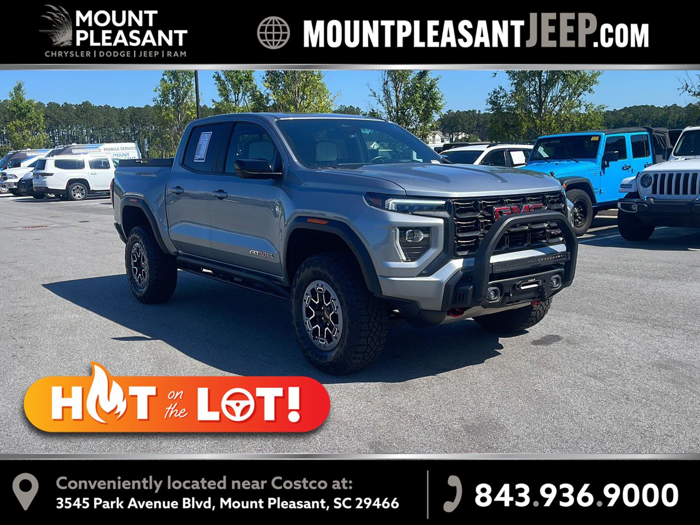 Sterling Metallic 2023 GMC Canyon Pickup Truck Four-Wheel Drive 8-Speed Automatic