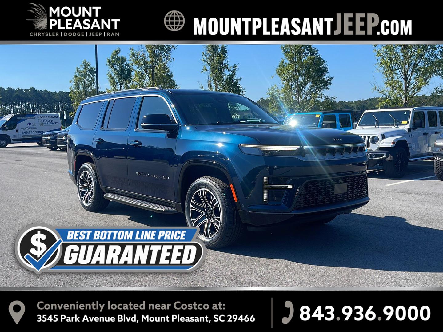 Fathom Blue Pearlcoat 2026 Jeep Grand Wagoneer SUV / Crossover 4X2 8-Speed Automatic
