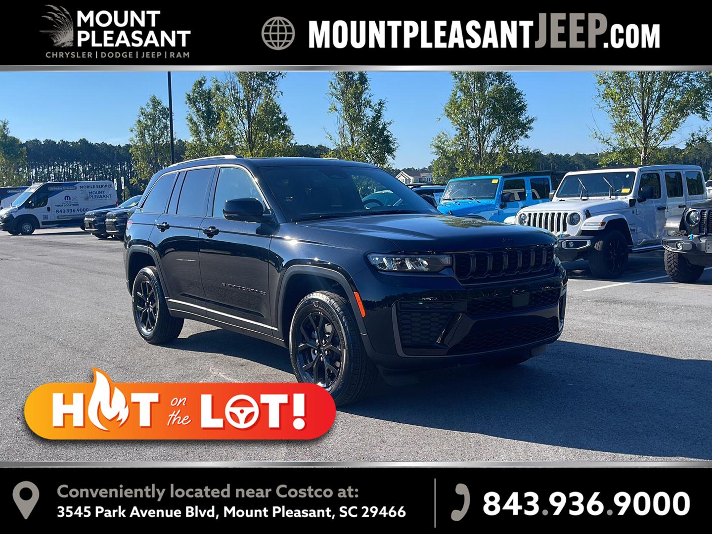 Diamond Black Crystal Pearlcoat 2026 Jeep Grand Cherokee SUV / Crossover 4X2 8-Speed Automatic