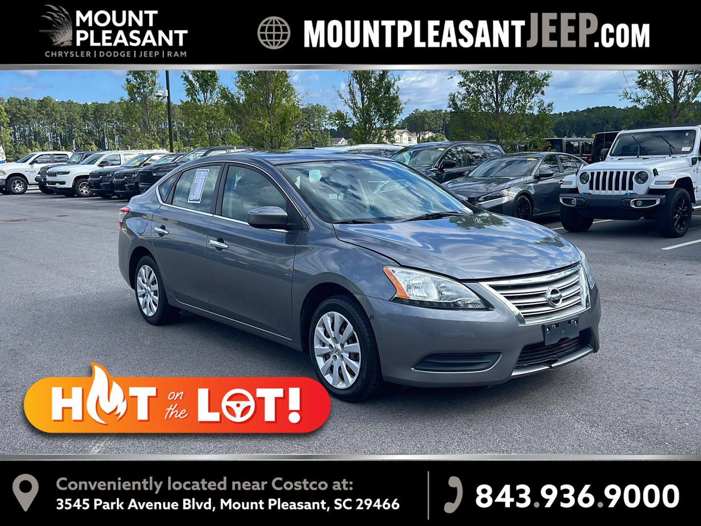 Gray (Gun Metallic) 2015 Nissan Sentra Sedan Front-Wheel Drive Continuously Variable Transmission
