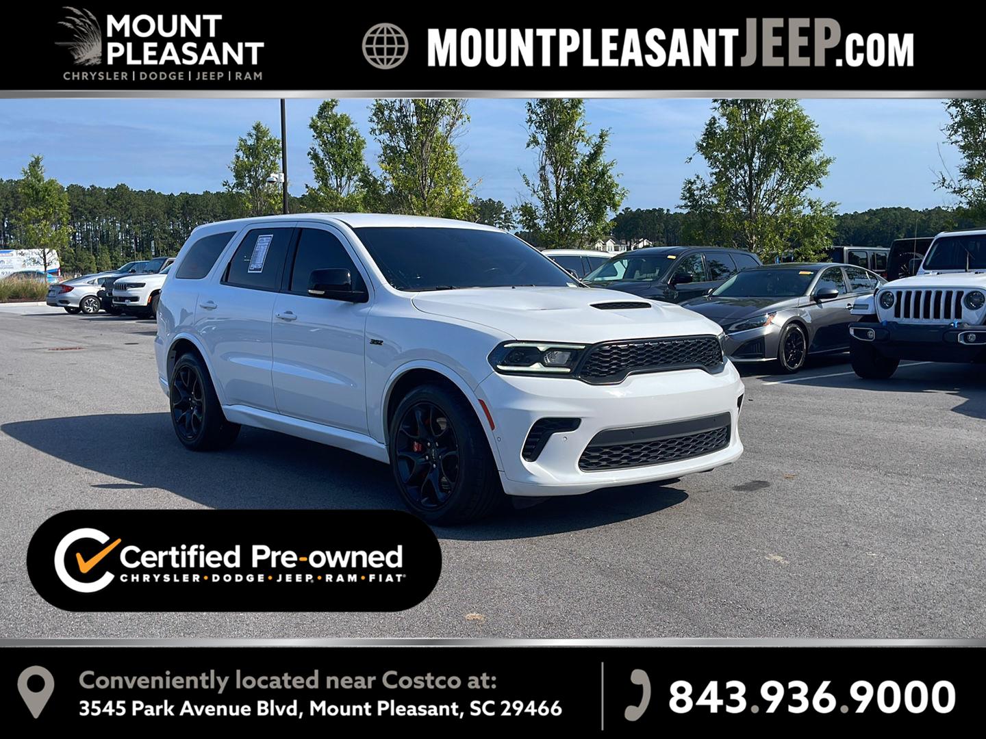 White Knuckle Clearcoat 2024 Dodge Durango SUV / Crossover All-Wheel Drive 8-Speed Automatic