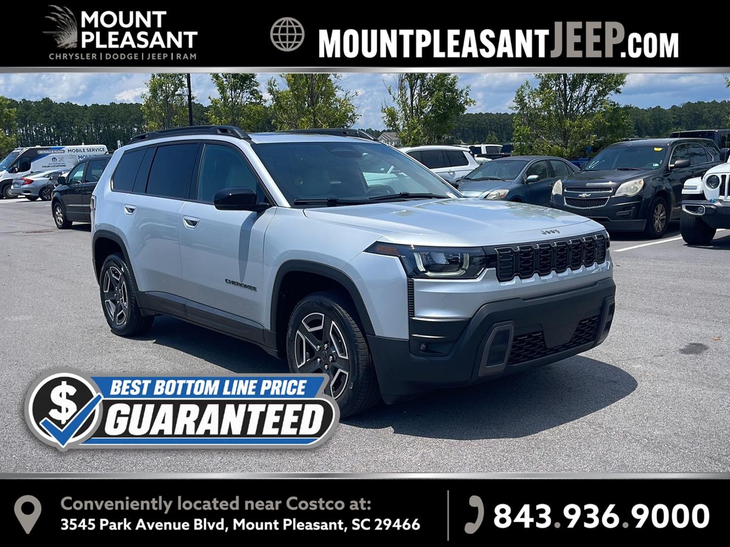 Silver Zynith Clearcoat 2026 Jeep Cherokee SUV / Crossover Four-Wheel Drive Automatic