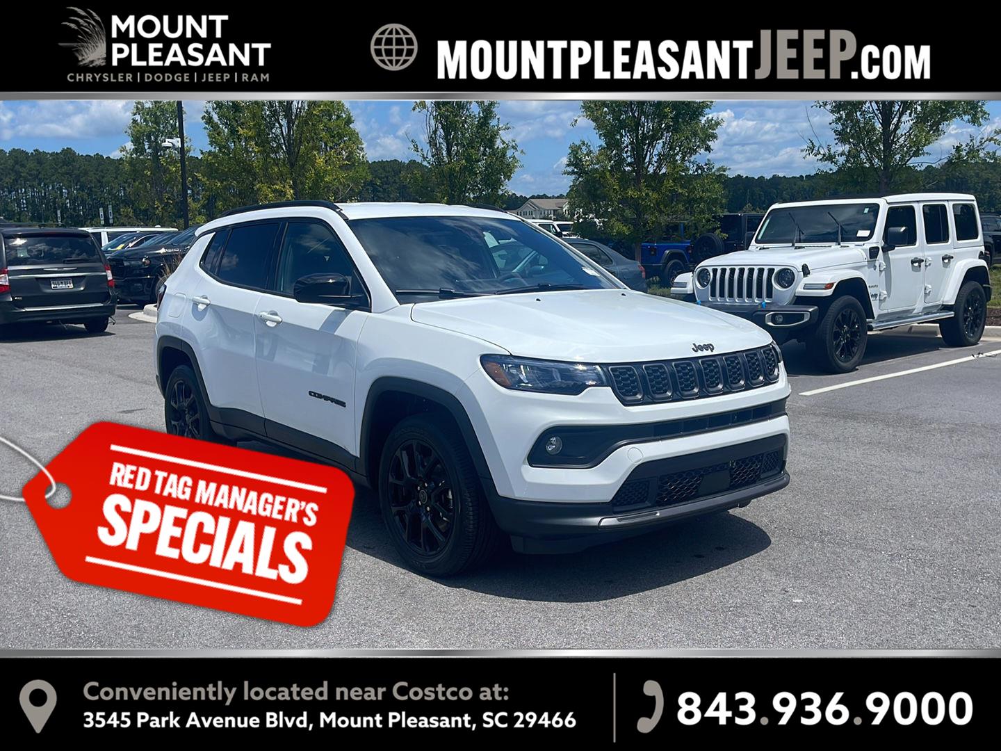 Bright White Clearcoat 2026 Jeep Compass SUV / Crossover Four-Wheel Drive 8-Speed Automatic